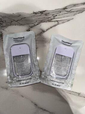 Touchland Confetti Cake Hydrating Hand Sanitizer - Silver Glitter set of 2